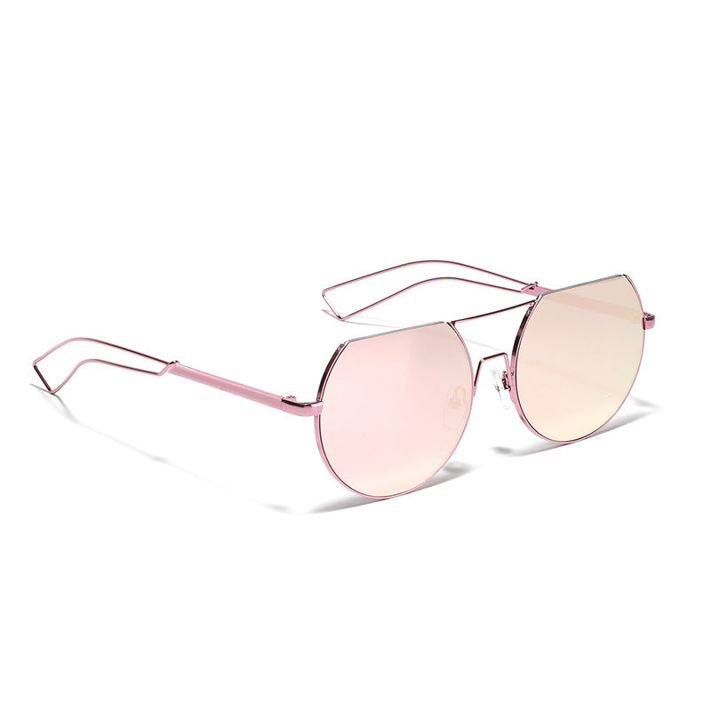 Women's geometric sunglasses with translucent lenses and stylish metal frame Kalsten