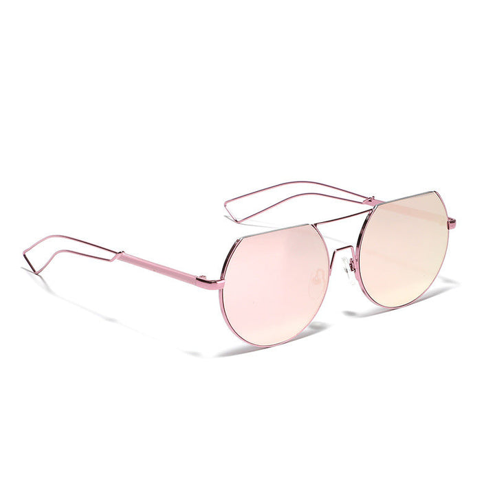 Women's geometric sunglasses with translucent lenses and stylish metal frame Kalsten