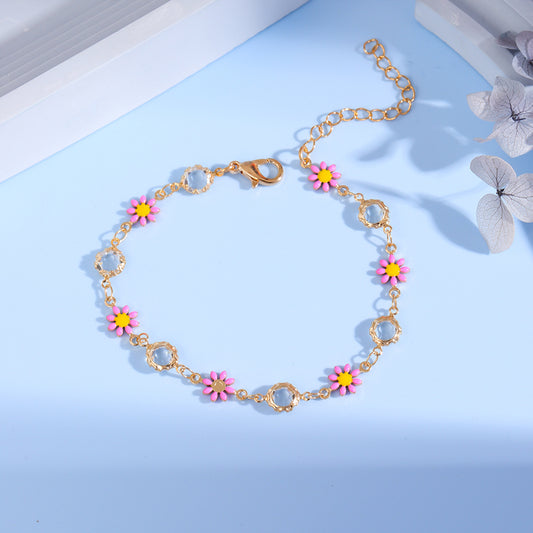 Floral Charm Bracelet Acalora