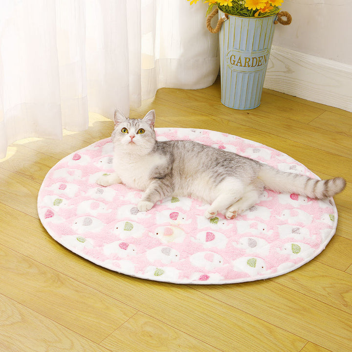 Ladies Plush Cat Bed with Non-Slip Bottom Kalsten