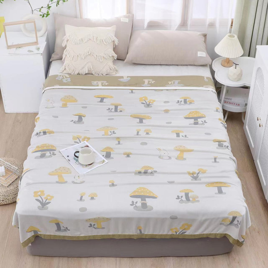 Ladies bedspread with playful nature motif Kalsten