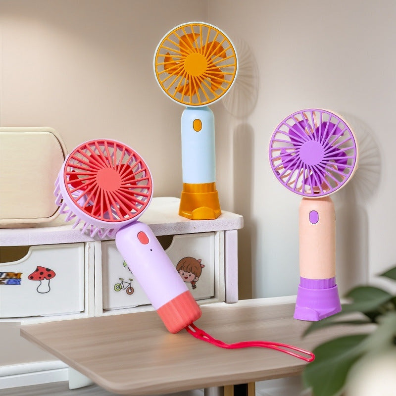 Women's Portable Hand Fan with USB Charging Station Kalsten