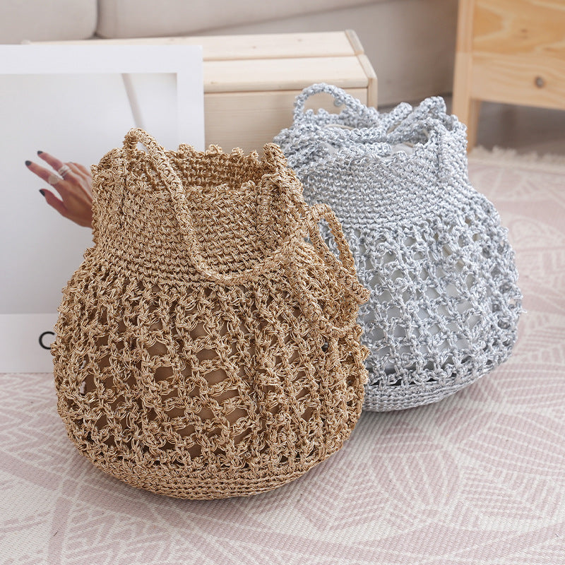 Handmade Macrame Bag with Open Structure Kalsten