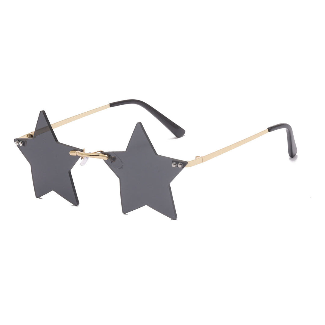 Women striking sunglasses with star-shaped frame and gradient lenses Kalsten
