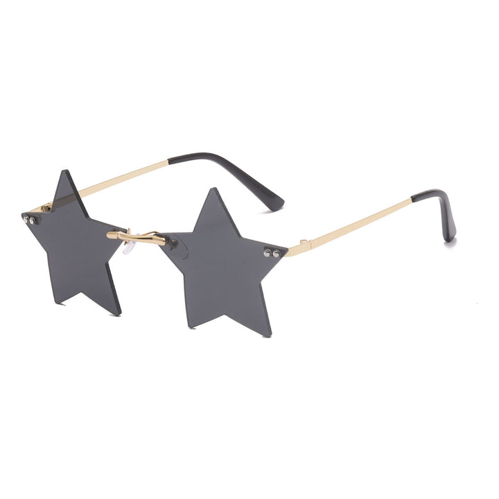 Women striking sunglasses with star-shaped frame and gradient lenses Kalsten