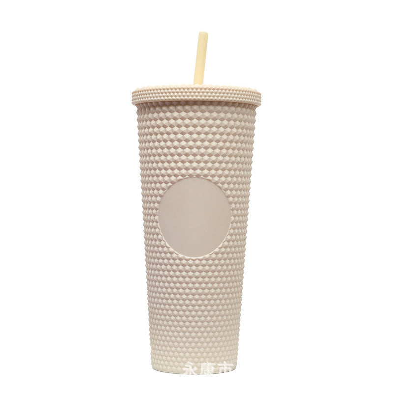 Ladies High-Quality Glitter Drinking Cup with Leak-Proof Lid and Integrated Straw Kalsten
