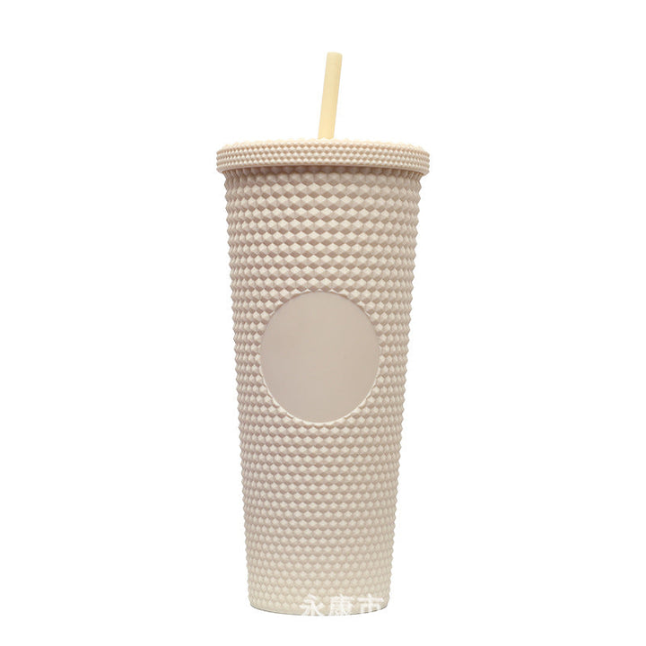 Ladies High-Quality Glitter Drinking Cup with Leak-Proof Lid and Integrated Straw Kalsten