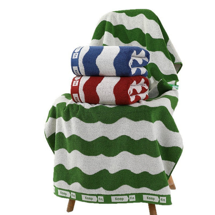 Terry Bath Towel With Modern Dot Design Kalsten