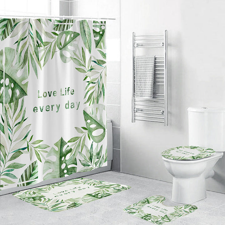 Tropical Plant Bathroom Set Kalsten
