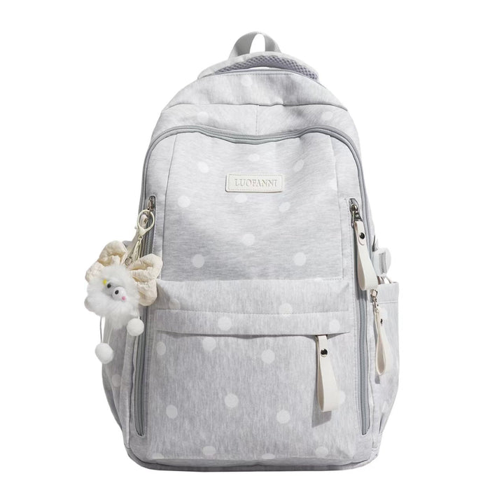 Polka Dot Multi-Pocket Backpack Kalsten