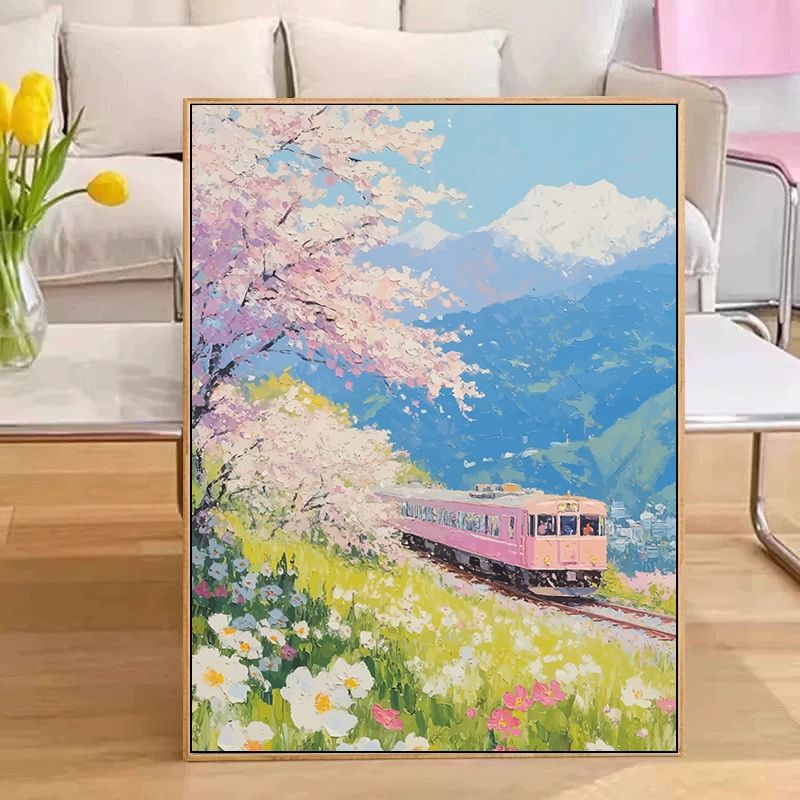Scenic Train Landscape Wall Art Kalsten