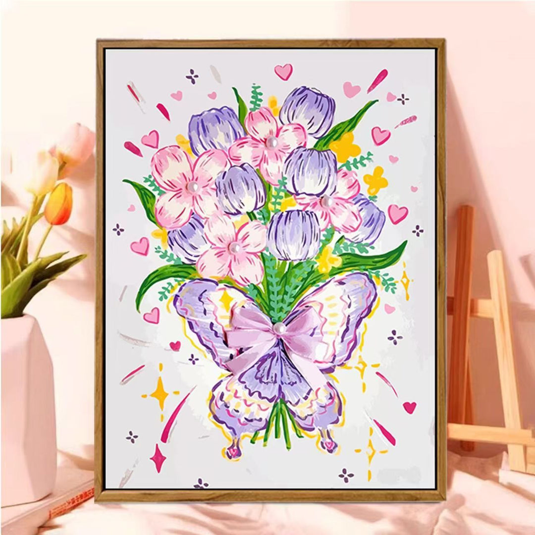 Decorative Floral Butterfly Wall Art Kalsten