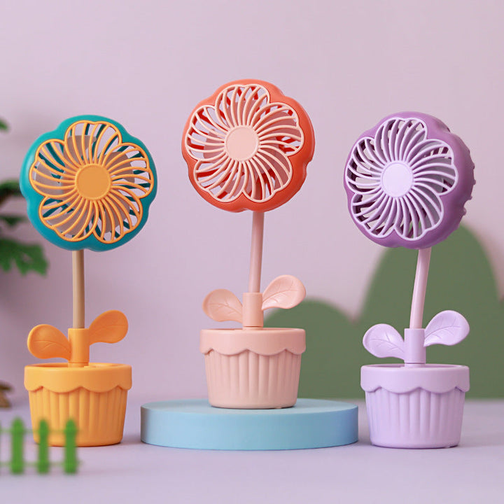 Unisex Cute Floral Design Desk Fan Kalsten