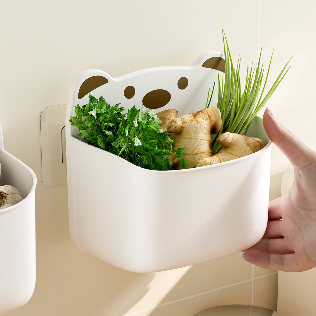 Wall-Mounted Cute Bear-Themed Storage Organizer Kalsten