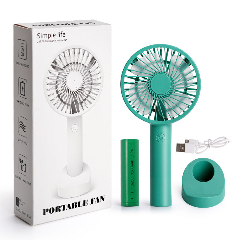 Ladies portable USB table fan with adjustable tilt angle Kalsten