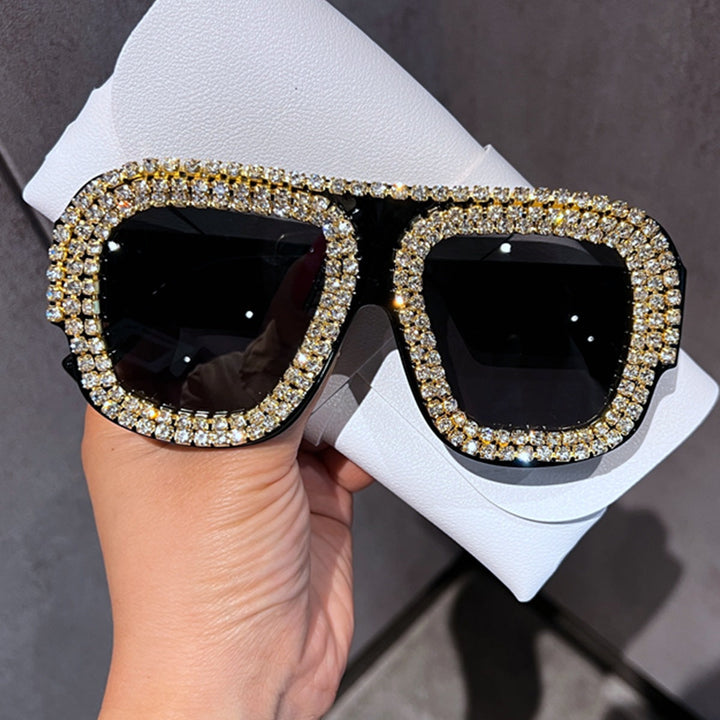 Ladies Glamorous Sunglasses with Extravagant Crystal Frame Kalsten
