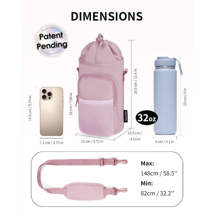 Unisex Water Bottle with Portable Net Bag Kalsten