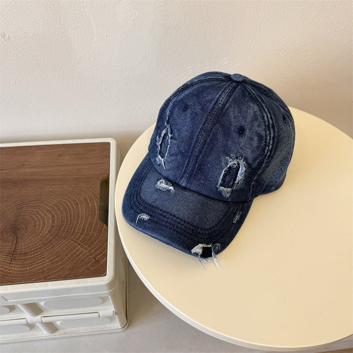 Men's Distressed Denim Baseball Cap Kalsten 1783921899