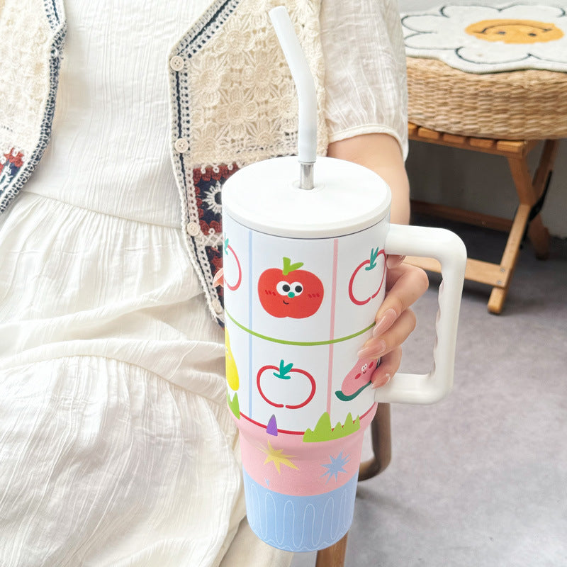 Women's thermos cup with cheerful vegetable design Kalsten
