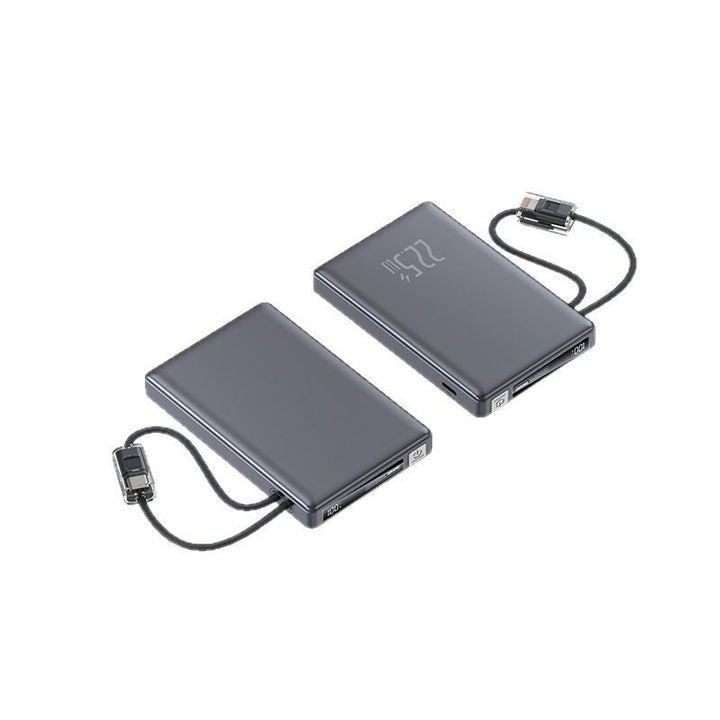 Portable power bank with fast charging function and integrated charging cable Kalsten