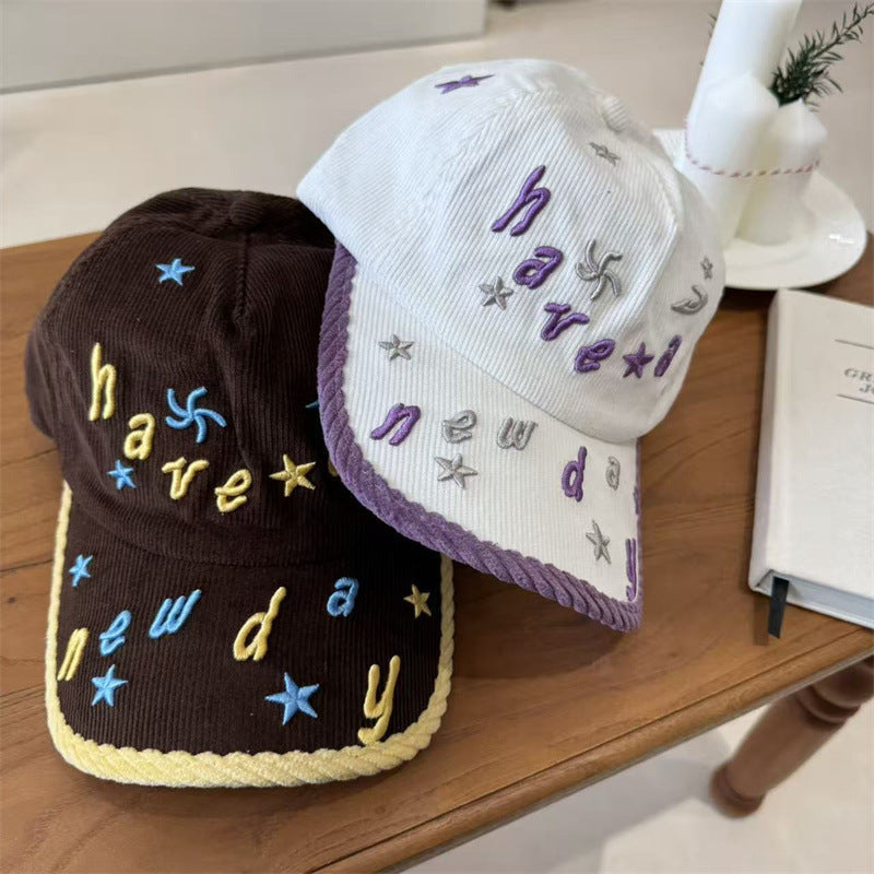 Women's Embroidered Corduroy Baseball Cap Kalsten