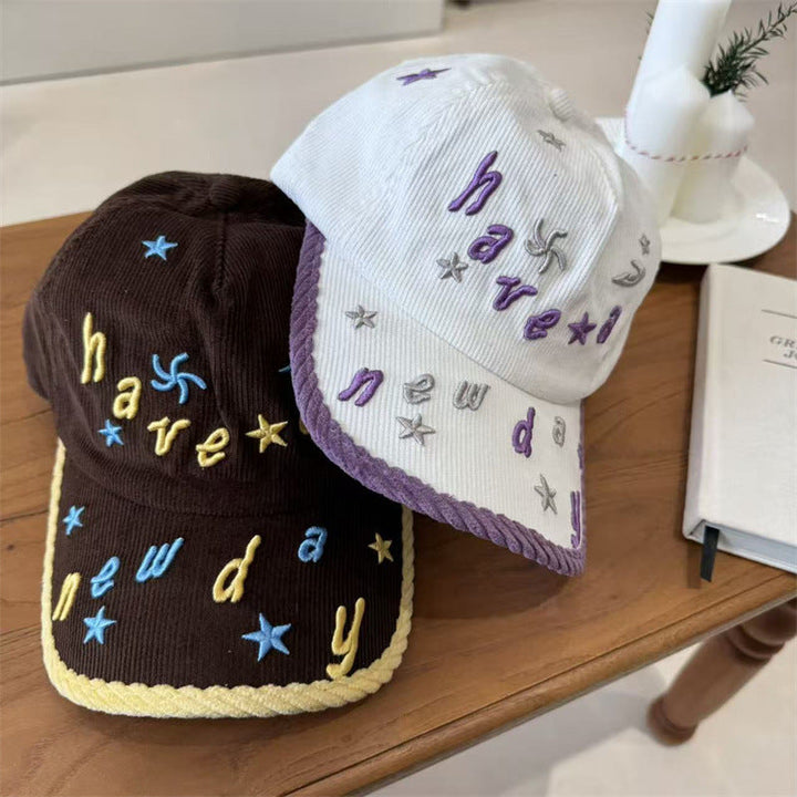 Women's Embroidered Corduroy Baseball Cap Kalsten