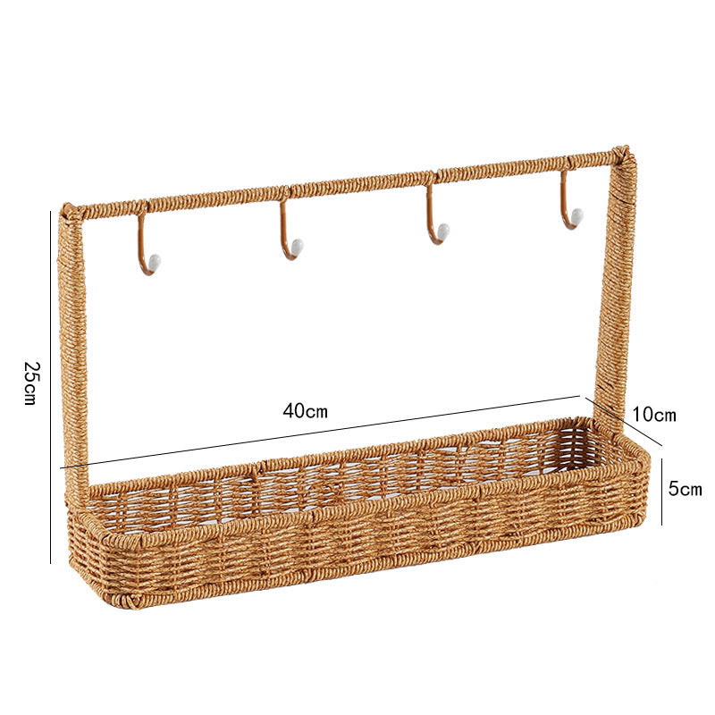 Unisex Versatile Storage Basket with Hooks Kalsten