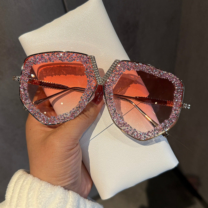 Ladies luxurious sunglasses with glamorous rhinestone frame Kalsten