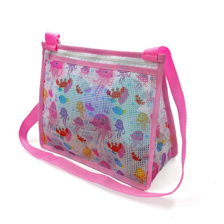 Mesh Beach Bag with Practical Zipper Kalsten