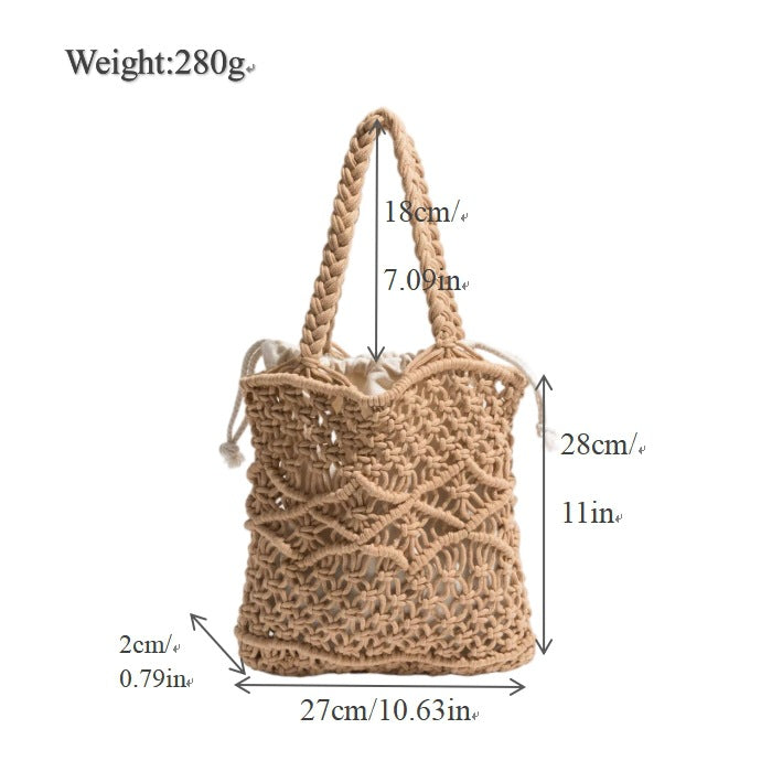 Handmade Macrame Tote Bag Kalsten