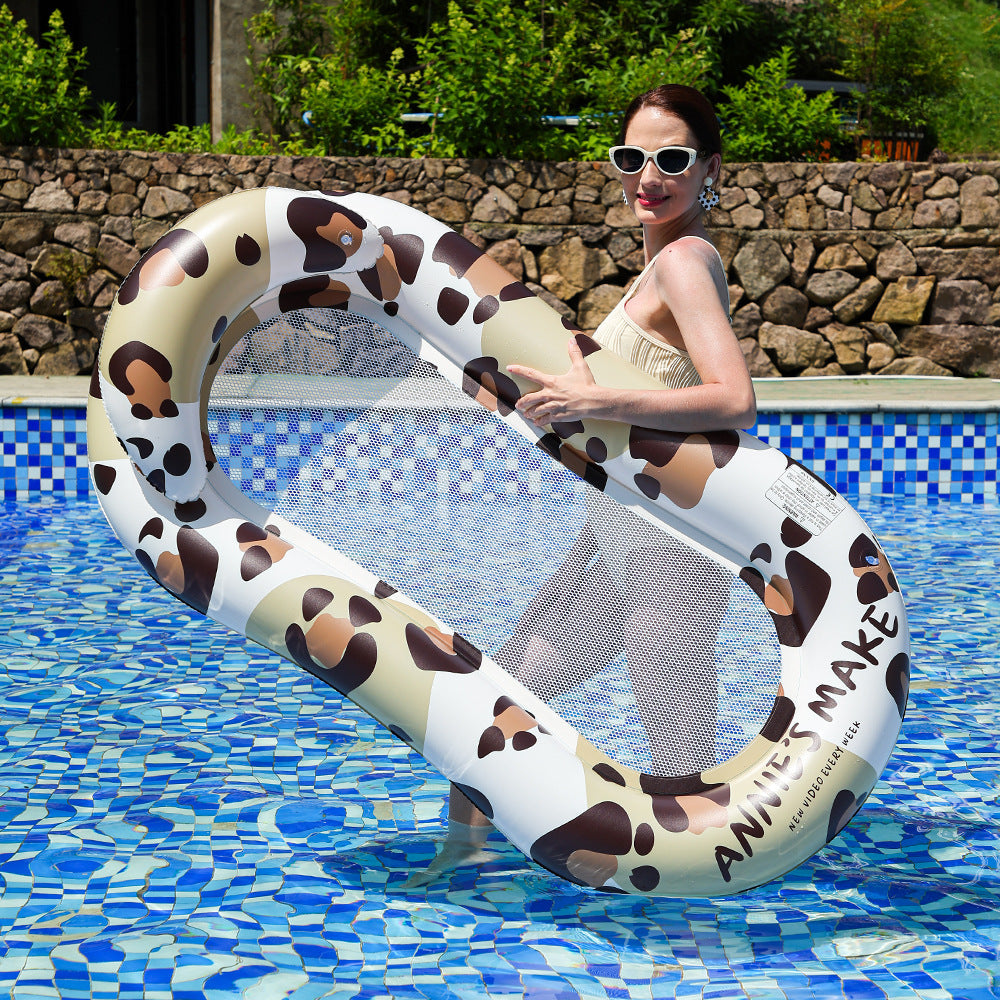 Women's Inflatable Luxury Swimming Island with Sun Protection Kalsten