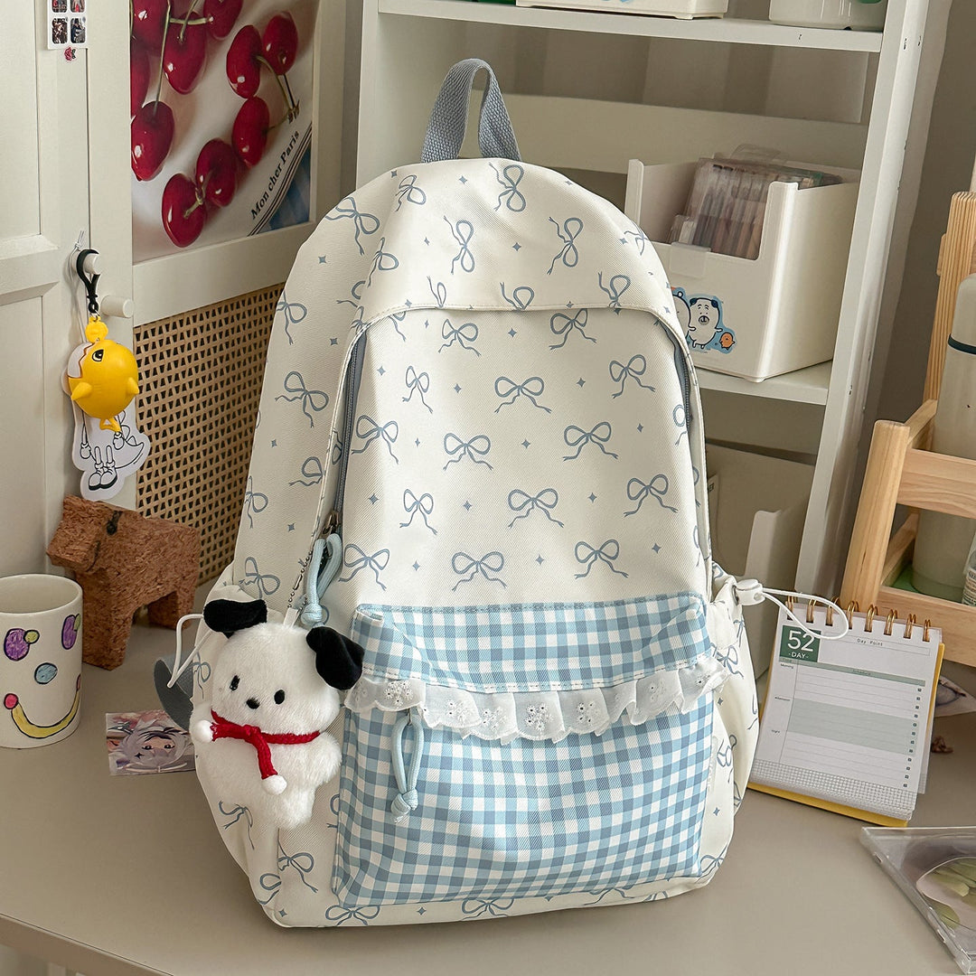 Cute Character-Embellished School Backpack