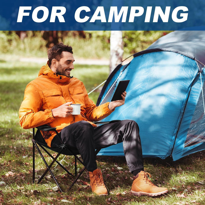 Unisex Portable Camping Chair with Stable Steel Construction Kalsten