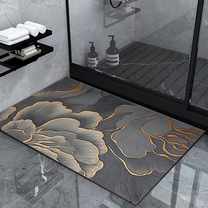 Geometric Pattern Bathroom Mat Kalsten