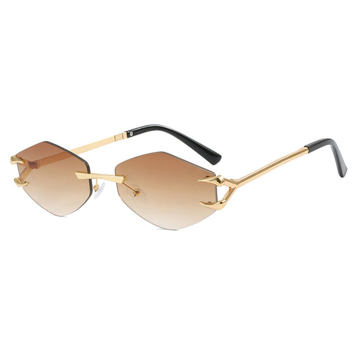 Women's extravagant hexagonal sunglasses with innovative frame and UV protection Kalsten