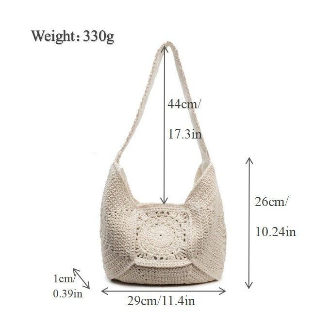 Handcrafted Macrame Tote Bag with Unique Pattern Kalsten