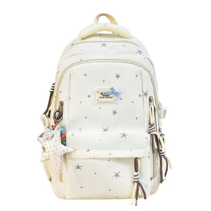 Star-Embellished Multi-Pocket Backpack Kalsten
