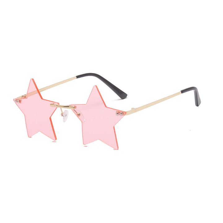 Women striking sunglasses with star-shaped frame and gradient lenses Kalsten