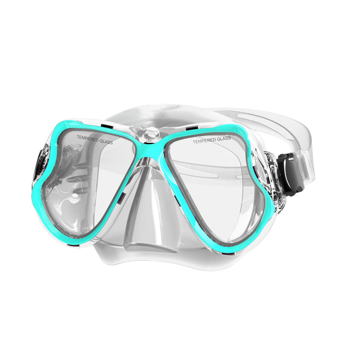 Diving mask with wide field of vision and impact-resistant design Kalsten