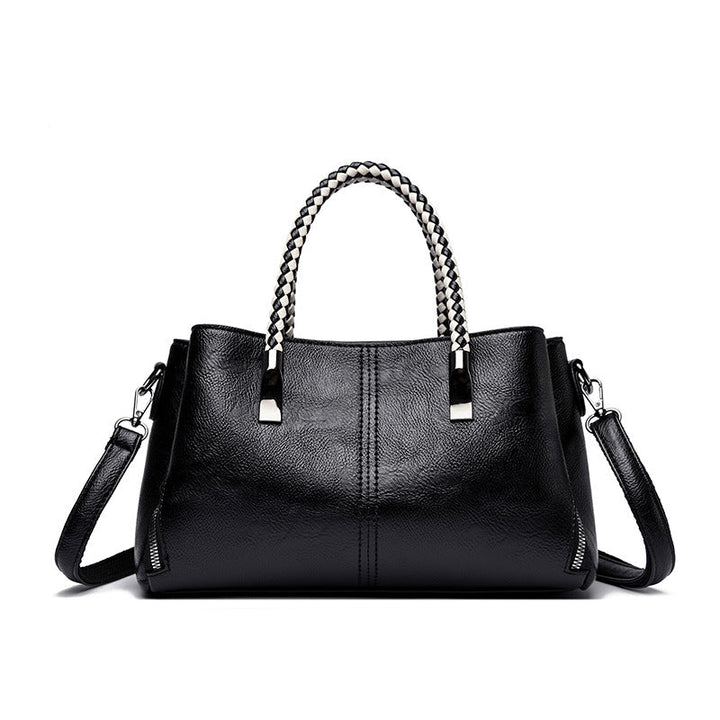 Elegant Braided Handle Handbag Kalsten