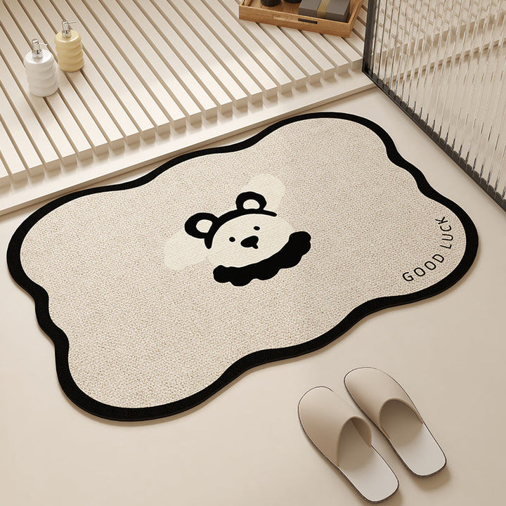 Playful Pet-Themed Absorbent Mat Kalsten
