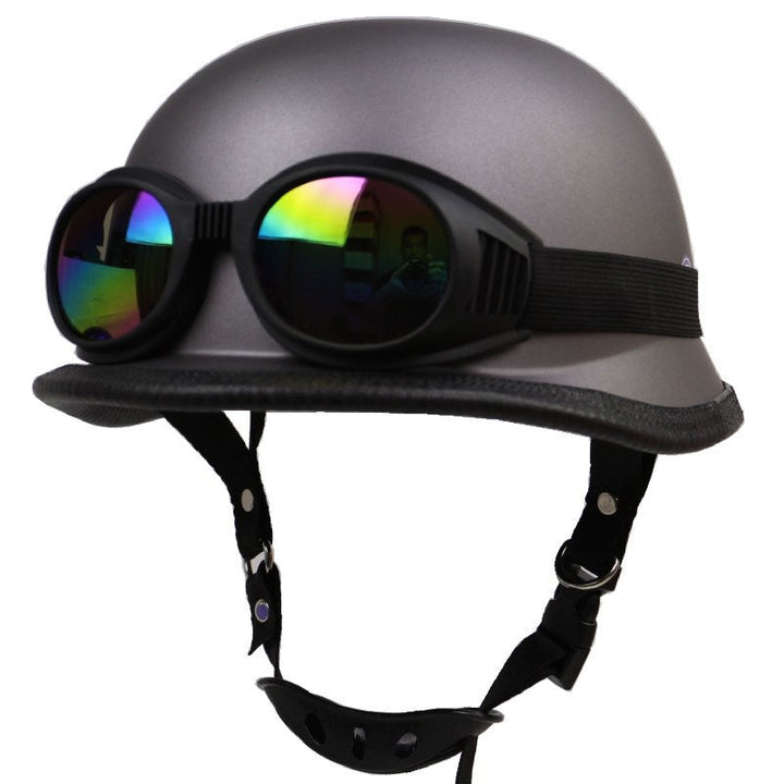 Retro Half-Helmet Motorcycle Protection with Goggles Kalsten
