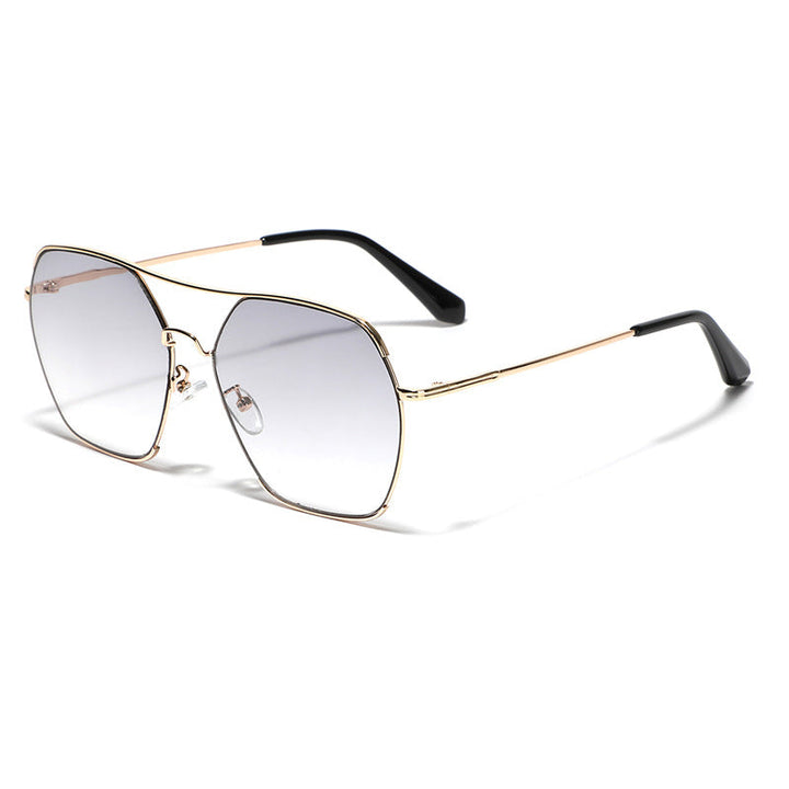 Women's oversized fashion sunglasses with elegant metal frame Kalsten