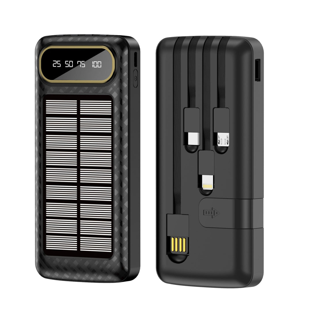 Portable Solar Power Bank with Integrated Charging Technology and Digital Display Kalsten