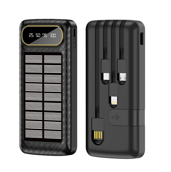 Portable Solar Power Bank with Integrated Charging Technology and Digital Display Kalsten