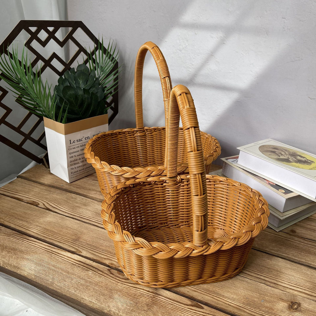 Ladies elegant braided shopping basket Kalsten