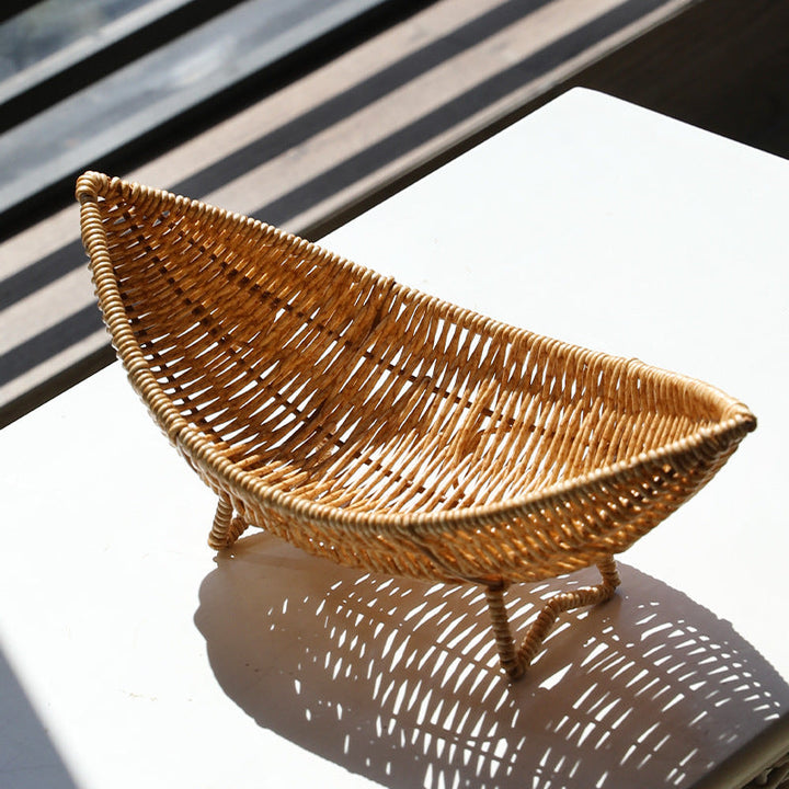 Unisex Original Handwoven Fruit Basket with Elegant Shape Kalsten