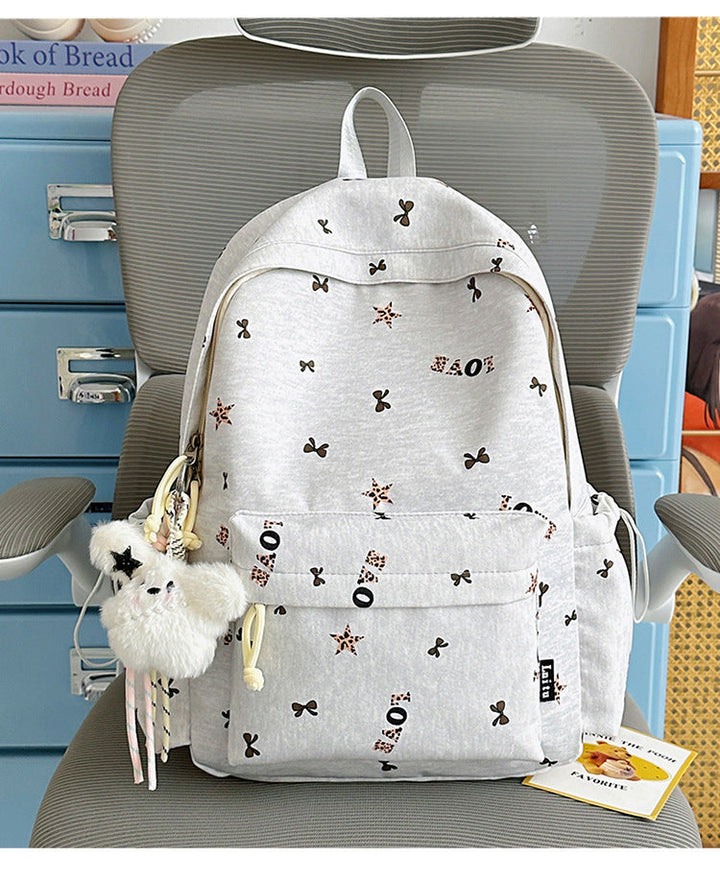Casual Graphic Print School Backpack