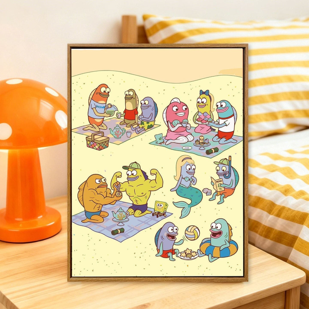 Cartoon Themed Art Print Kalsten