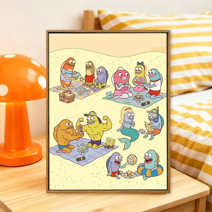 Cartoon Themed Art Print Kalsten